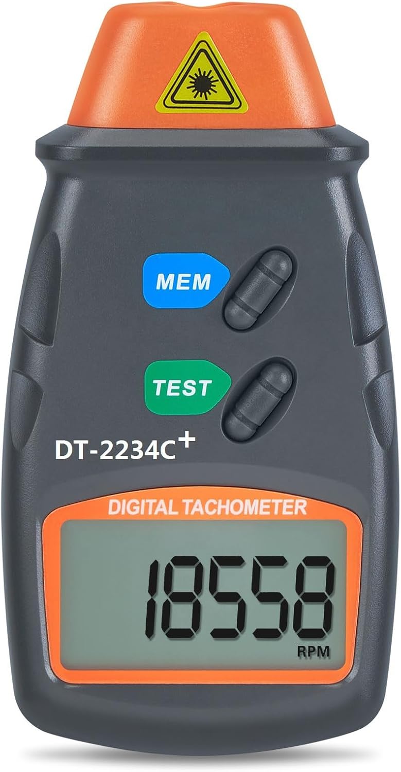 Digital RPM Tachometer For Lathe Non Contact