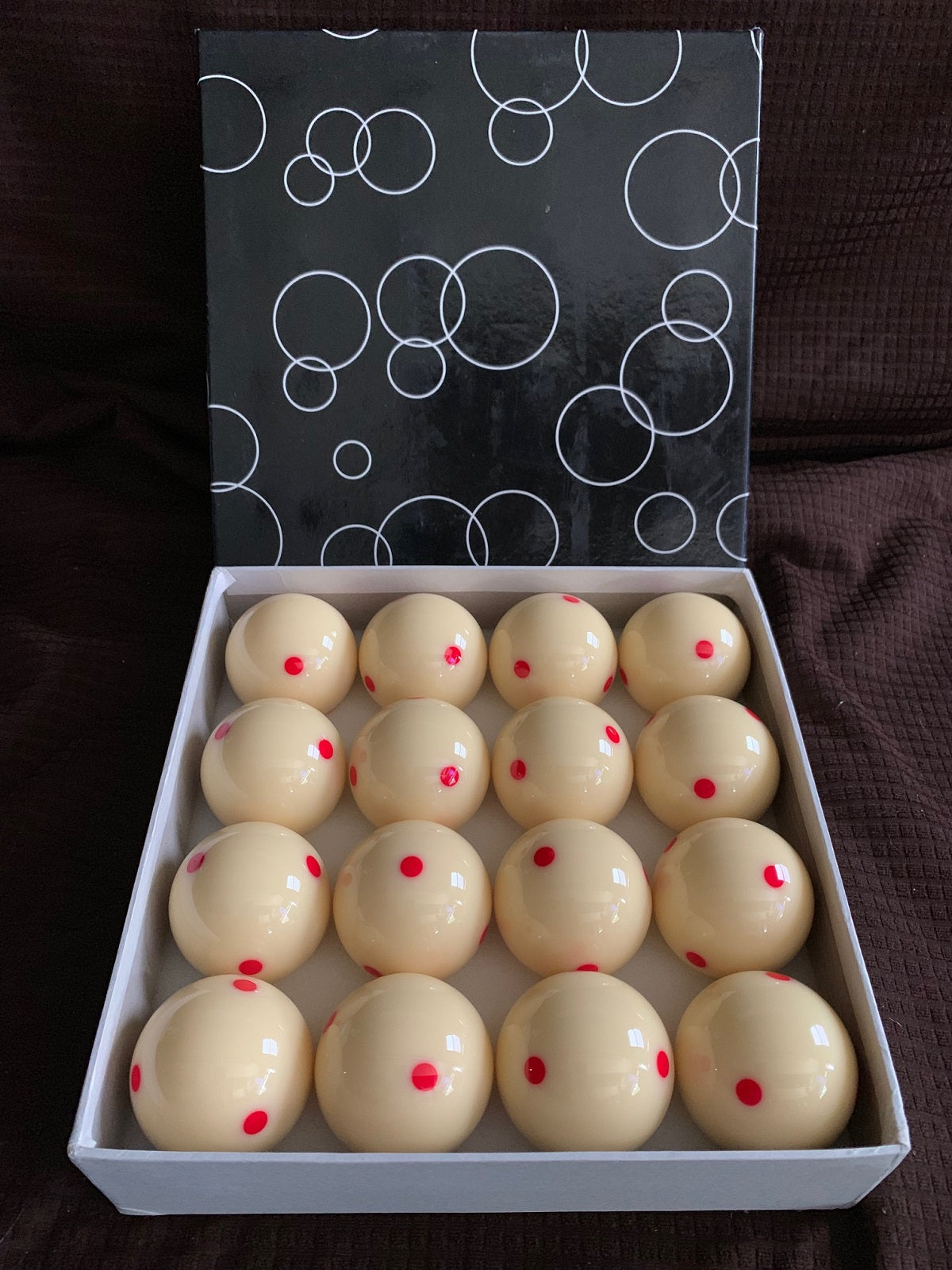 Pro Red Dot TV 'Measles' Cue Ball - 2 1/4"