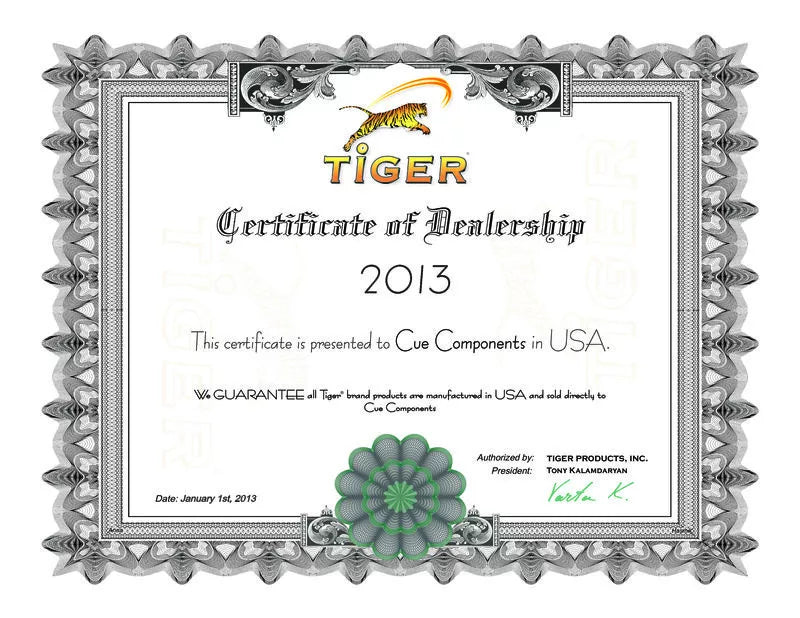 Tiger Emerald Cue Tips