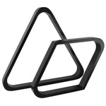 Black Solid Wood Billiard Table 8-Ball Triangle/9-Ball Diamond Pool Ball Racks