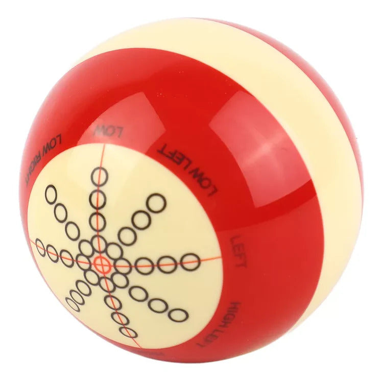 White Red Spot Pool Practice Training Cue Ball