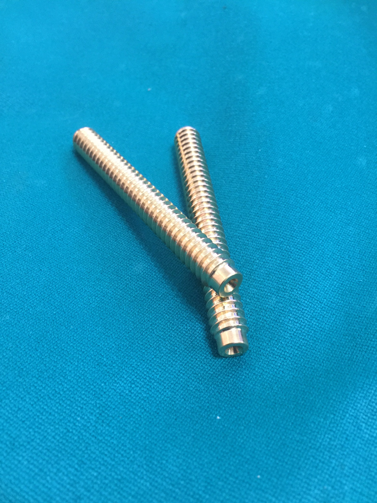 Joint Pins Southwest Style 3/8-11 Center Drilled Brass