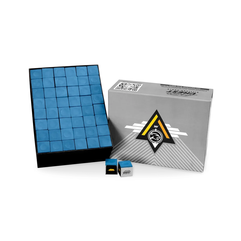 Predator Blue Crest Billiard Chalk - Gross Box of 144 Pcs