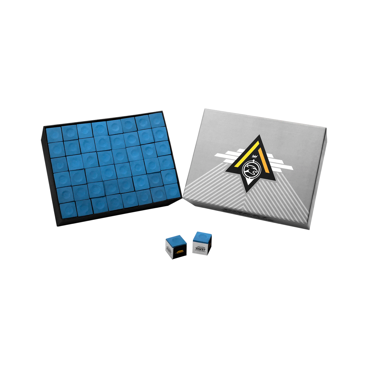 Predator Blue Crest Billiard Chalk - Gross Box of 144 Pcs