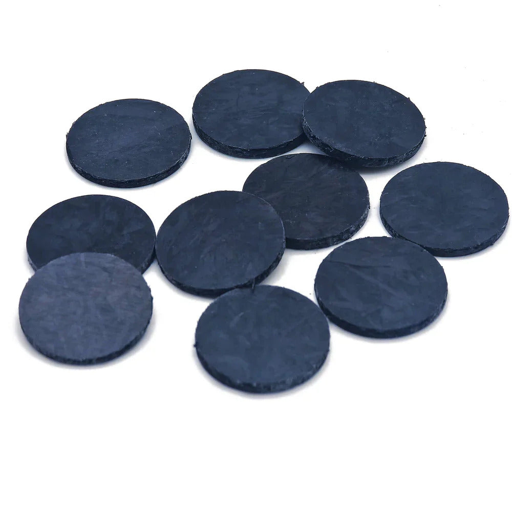 Carbon Fiber Pool Cue Tip Pads - Black