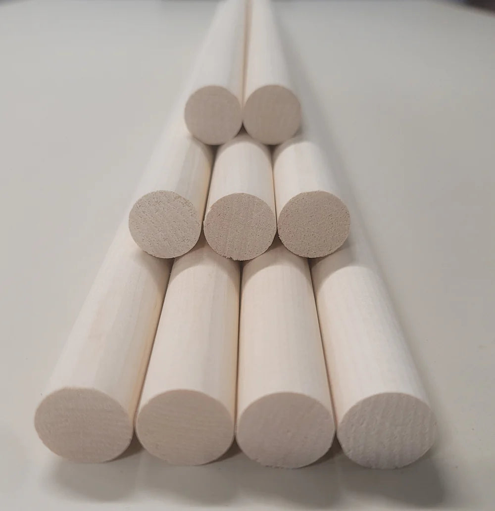 Champeau VacuBright™ Shaft Dowels - Maple  30" in Length A grade