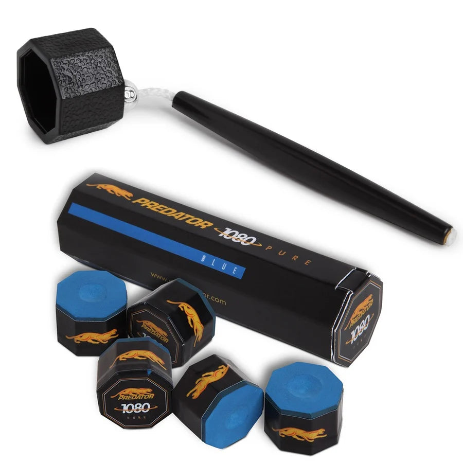 Octagon Pocket Chalker Black w/Predator 1080 5pc Chalk