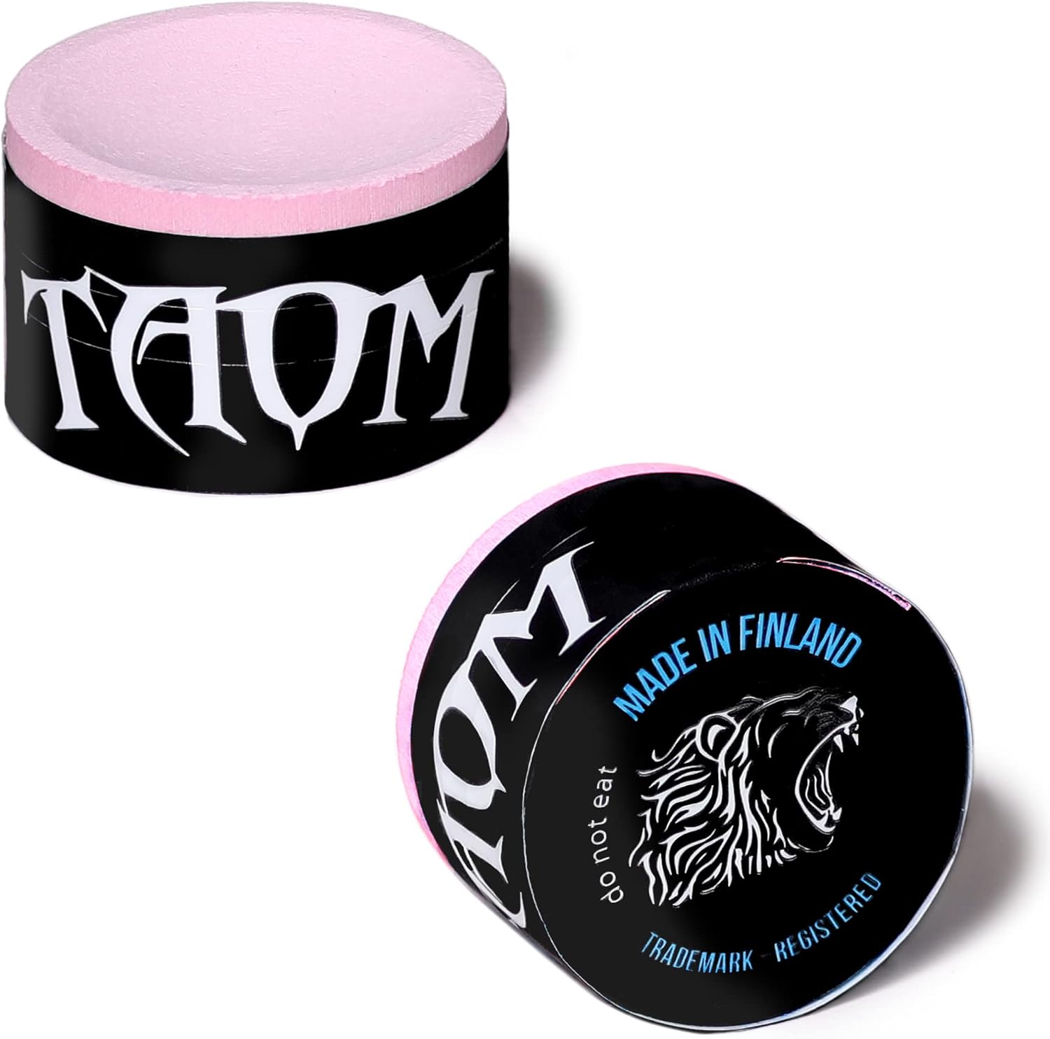 Taom Pyro Billiard Pool Cue Premium Chalk - Pink - with Bullet Chalk Holder