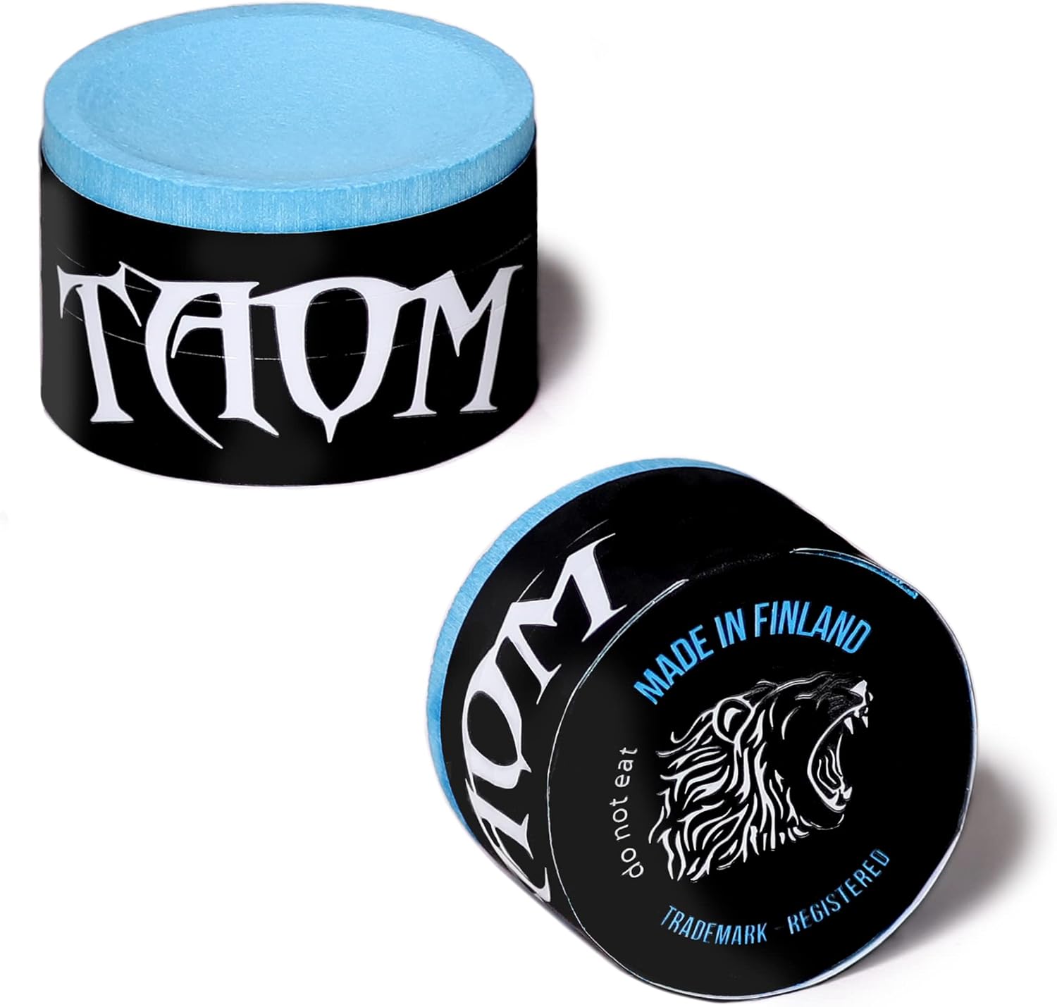 Taom Pyro Billiard Pool Cue Premium Chalk - Blue - with Bullet Chalk Holder