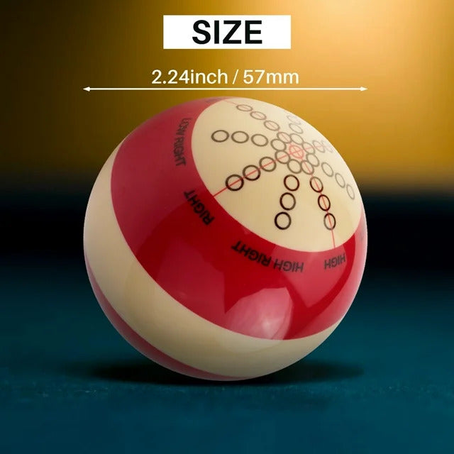 White Red Spot Pool Practice Training Cue Ball