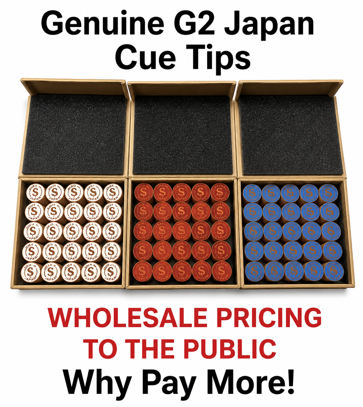 G2 Japan Pool Cue Tips