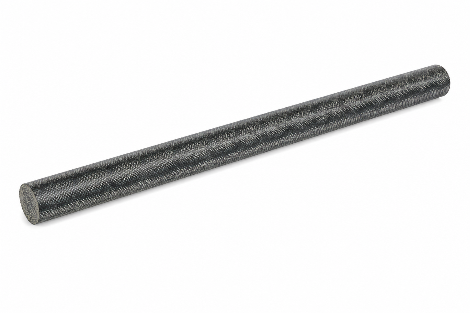 Black & Natural Canvas Ferrules Solid Rod - 0.562″ X 12"
