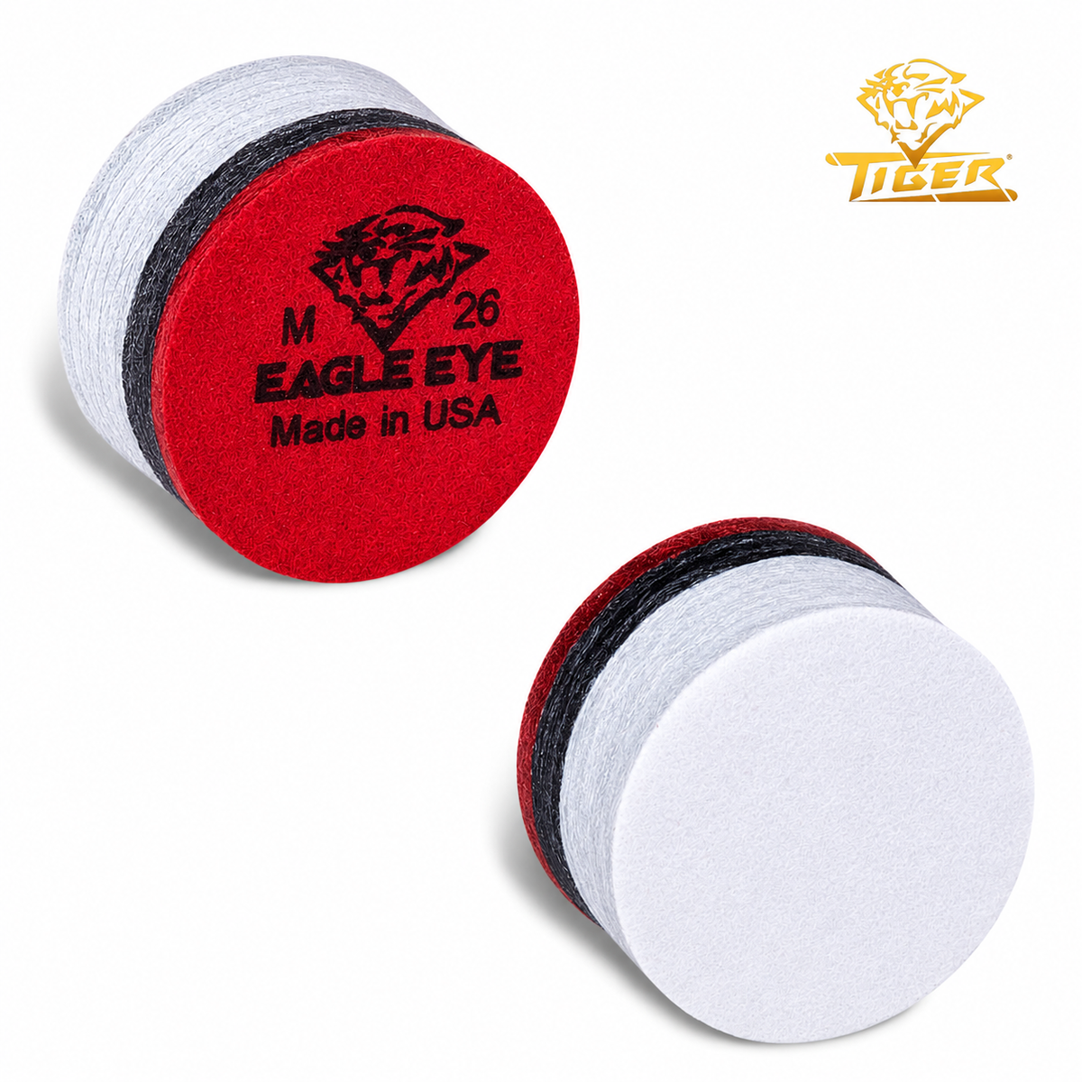Tiger Eagle Eye Laminated Cue Tip - 14mm Medium