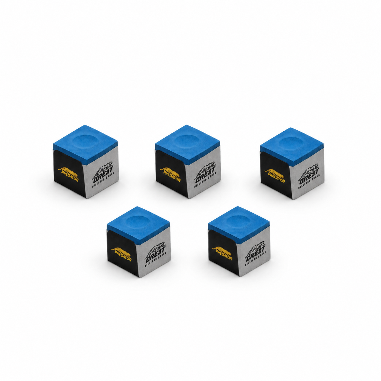 Predator Crest Billiard Chalk - Pack of 5 Pcs