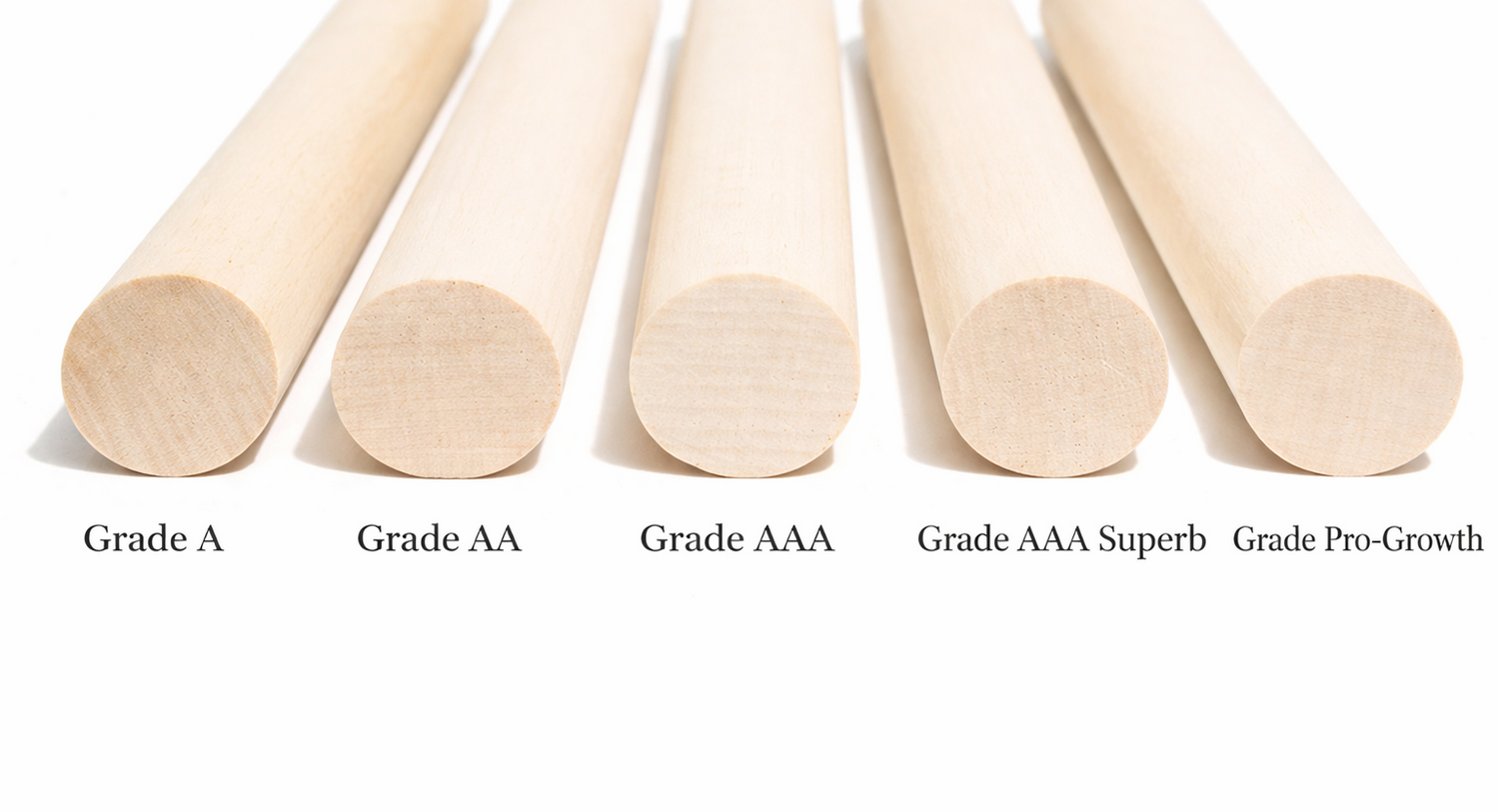 Hard Maple Shaft Dowels - 30" x 1"