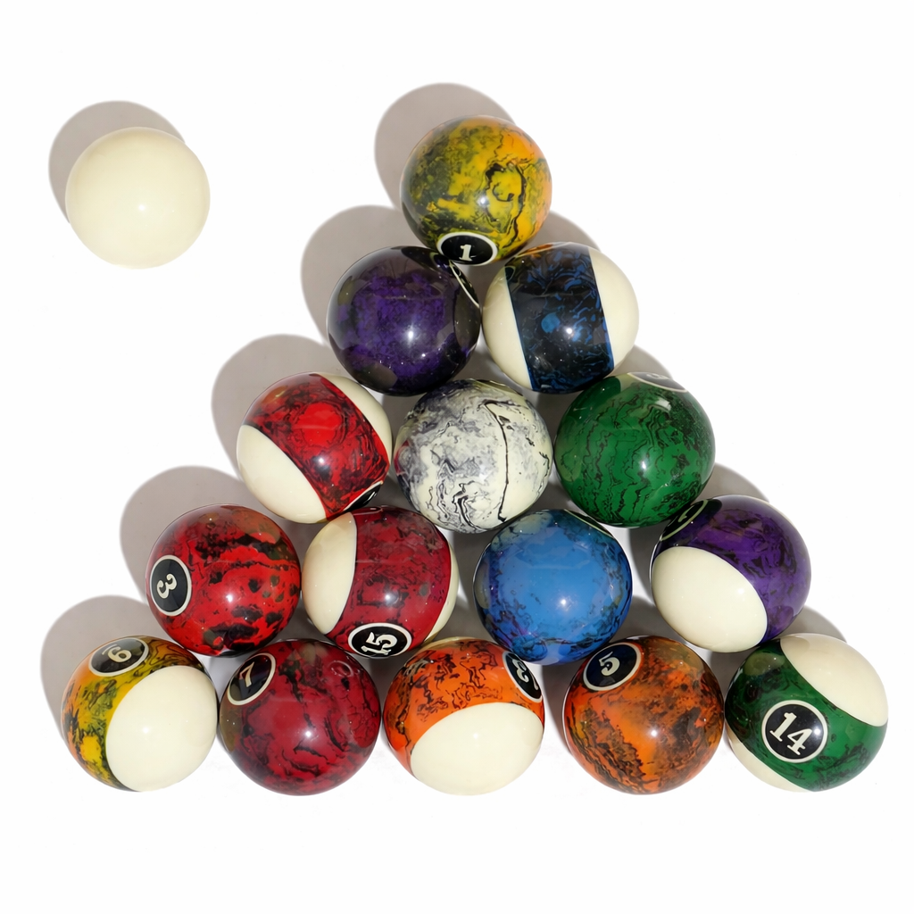 Midnight Marble 8-Ball Set Complete 16 Ball Set
