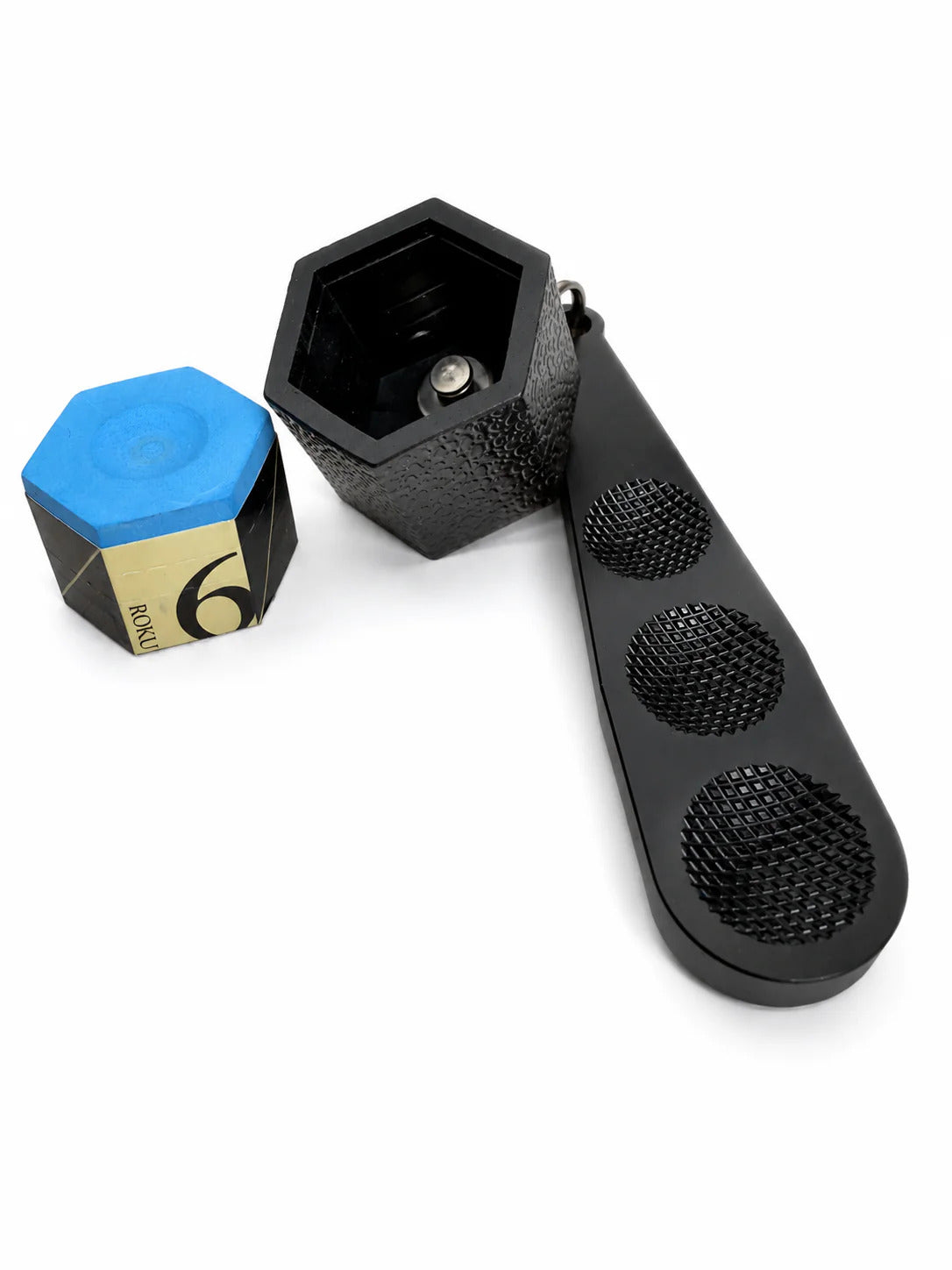 Kamui ROKU Billiard Chalk with Scuffer Chalk Holder