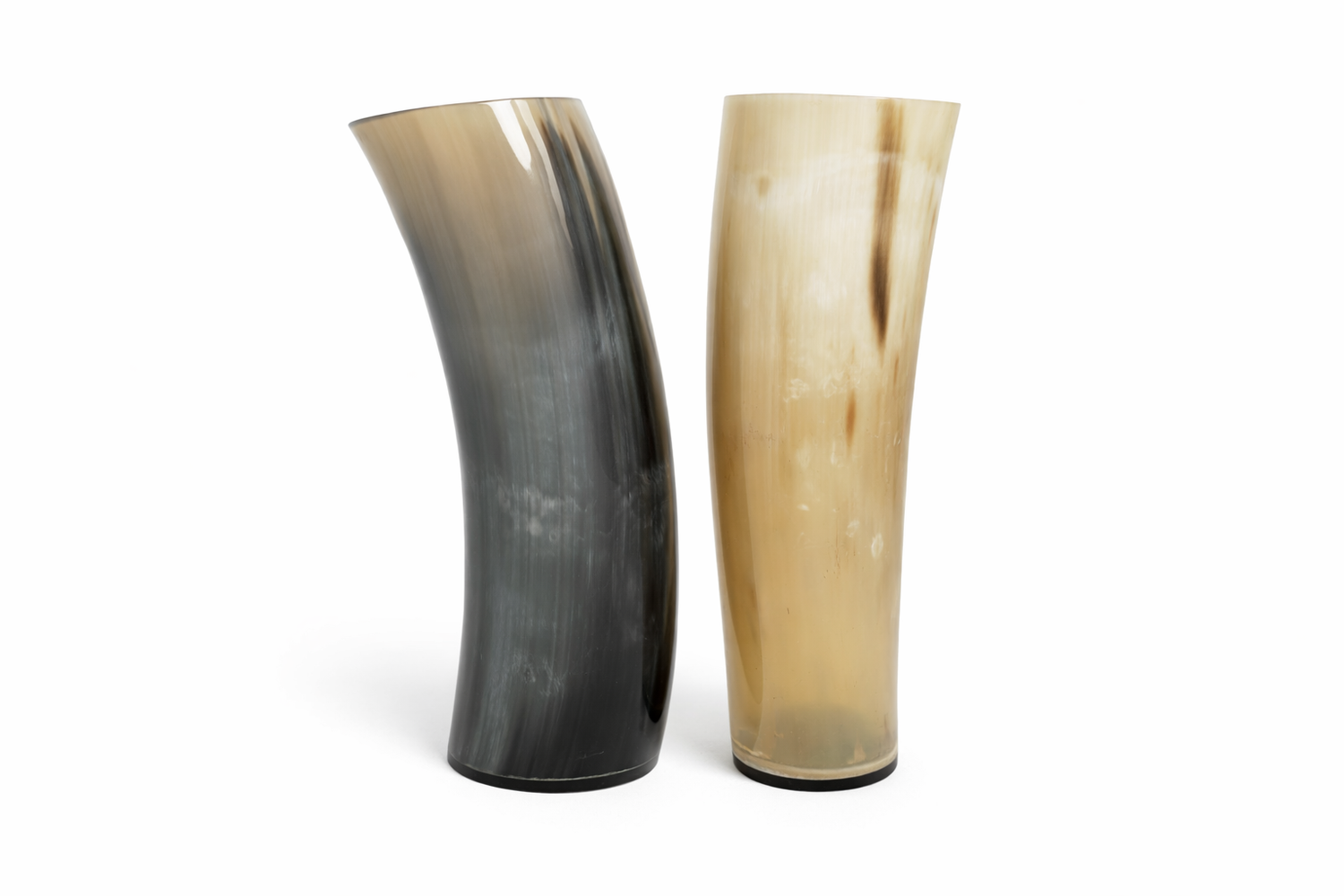 Ox Horn Handmade Viking Drinking Cups X2