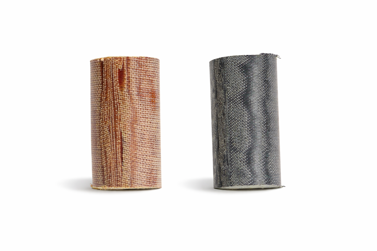 Black & Natural Canvas Ferrules Solid