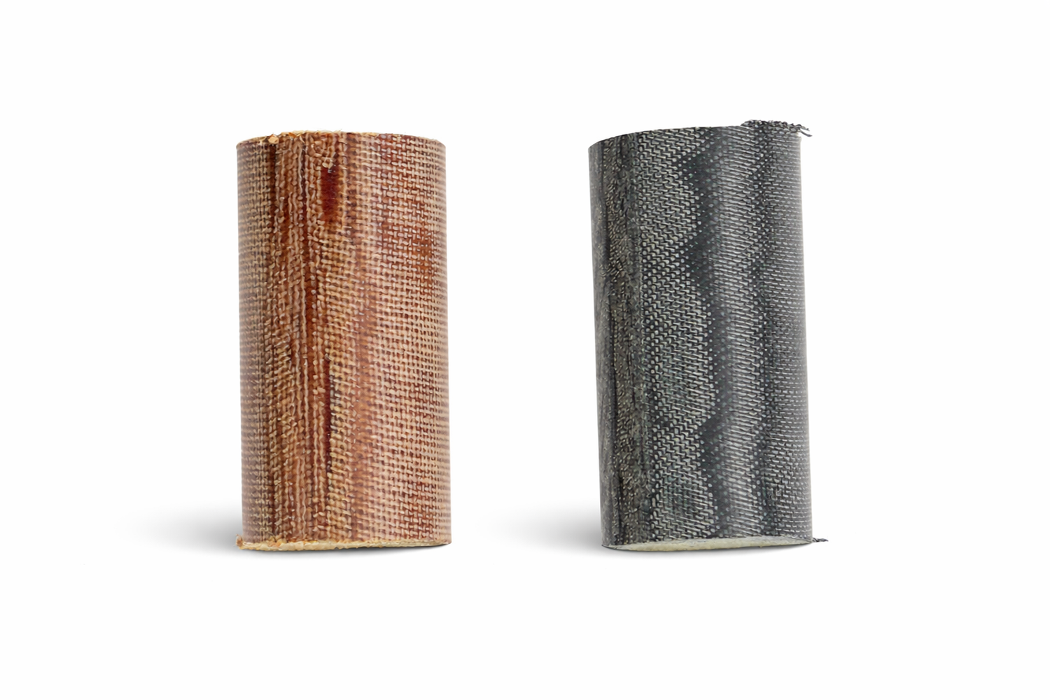 Black & Natural Canvas Ferrules Solid