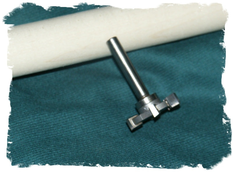 Small Custom 6 Flute Router Blade & Arbor – Cue Components